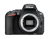 Nikon D5500 SLR-Digitalkamera (24,2 Megapixel, 8,1 cm (3,2 Zoll) Neig- und drehbares Touchscreen-Display, 39 AF-Messfelder, ISO 100-25.600, Full-HD-Video, Wi-Fi, HDMI) nur Gehäuse schwarz