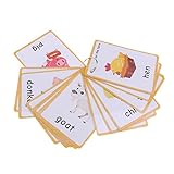 FLAMEER Kinder Lernen Lernkarten Vorschule Erkenntnis Flash Card String Set - auf dem Bauernhof - 20 Stück