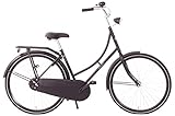 Amigo Classic C1 Damenfahrrad - Fahrrad 26 Zoll mädchen - Hollandrad für Damen - Geeignet ab 160-170 cm - Citybike mit Handbremse, Beleuchtung und fahrradständer - Schwarz