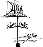Bedspread Garten-Windmühlen-Wetterfahne Garten-Wetterfahne Edelstahl mit Dachmontage Segelschiff Ornament Dekoration Windrichtungsanzeiger für Bauernhaus im Freien