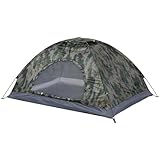 biwakzelt Ultraleichtes Campingzelt, einlagig, tragbares Zelt, Anti-UV-Beschichtung UPF 30+, für Outdoor-Strandangeln Tunnelzelte(for 2 Person)