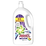 Ariel Waschmittel Flüssig, Flüssigwaschmittel, Color Waschmittel, 130 Waschladungen (2 x 3.575 L) Farbschutz