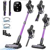 Vexilar V8PRO Akku Staubsauger mit Touchscreen, Staubsauger Kabellos mit 45min Laufzeit, 35KPa Akkustaubsauger, Handstaubsauger mit bessere bodenbürste, Vacuum Cleaner für T
