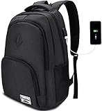 YAMITON Premium Rucksack mit Laptopfach und USB Ladeanschluss - Business Herren Rucksack für Laptop 15,6 Zoll für Arbeit Studium Schule Wandern Camping und Reisen 35L