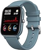 Bluetooth Smartwatch Intelligente Uhr for Android-Telefone und ios. Telefone kompatibel. IP67. Wasserdichte Smartwatch Fitness Tracker Fitness Watch Herzfrequenzüberwachung for Männer ( Color : Blue )