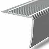 Alu Stufenkantenprofil Integral | L Form | gelochtes Profil zum Schrauben | Breite 30 mm | eloxiert Silber | 90 cm