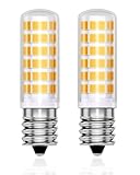 QNINE E14 LED 5W, ersetzt Glühbirne Dunstabzugshaube 40W, Warmweiß(3000K), 2 Stück Leuchtmittel, 470 Lumen, Nicht Dimmbar, 165-265V AC, Weitwinkel 360°, Maiskolben Birne [Energieklasse A+]