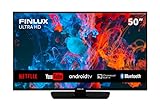 Finlux FL5035UHD 50 Zoll (127 cm) 4K Ultra HD LED Fernseher - Android Smart TV mit Chromecast, WiFi/WLAN, Bluetooth, Triple Tuner - 4X HDMI, 2X USB