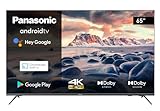 Panasonic TX-65JXW704 Android TV 164 cm LED Fernseher (65 Zoll, 4K Ultra HD HDR TV, Smart TV) schwarz