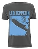 Led Zeppelin 'I Blue Cover' (Grey) T-Shirt (Large)