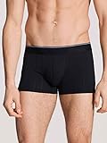 CALIDA Herren Boxershorts Pure & Style, schwarz aus Baumwolle und Elastan, garantiert uneingeschränkten Tragekomfort, Größe: 56
