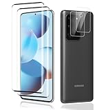 Carantee Schutzfolie für Panzerglas für Samsung Galaxy S20 Ultra Schutzglas, 2+2 Stück Kameraschutz für Samsung S20 Ultra Folie, 9H Härte Kratzfest Displayschutz für S20 Ultra Display