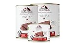 TACKENBERG Wild Pur Nassfutter Dose für Hunde - Hundefutter in Premiumqualität - natürlich getreidefrei - 6 x 400 g