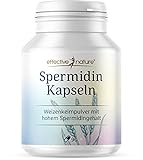 Spermidin Kapseln - 90 Stk - 1,02 mg Spermidin pro Tagesdosis - Weizenkeime aus Deutschland - Sojafrei - Frei von Zusatzstoffen - natürliches Weizenkeimpulver