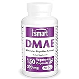 Supersmart - DMAE 390 mg pro Portion - Gehirnnahrung - für ein gesunges Gehirn- und Nervensystem | Nicht GVO - 150 vegetarische Kapseln.