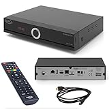 Xoro HRT 8772 HDD Full-HD DVB-C/T2 Receiver (HEVC H.265 Twin Tuner, Irdeto Cloaked CA für freenet TV, ohne SATA Festplatte im FP-Schacht, HDMI, USB PVR Ready, S/PDIF Opt., MiniSCART, 12V) schw