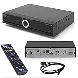 Xoro HRT 8772 HDD Full-HD DVB-C/T2 Receiver (HEVC H.265 Twin Tuner, Irdeto Cloaked CA für freenet TV, ohne SATA Festplatte im FP-Schacht, HDMI, USB PVR Ready, S/PDIF Opt., MiniSCART, 12V) schwarz