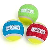 Nobleza Hundeball Unzerstörbar, Der hochwertige hundespielzeug Ball ist aus Naturkautschuk, hundespielzeug unzerstörbar, Geeignet Für Kleine Und Mittlere Hunde - 6.36 cm/3 Pack