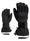 Ziener Herren Milo Snowboard-Handschuhe / Wintersport | wasserdicht, atmungsaktiv; Protektor, Black, 8