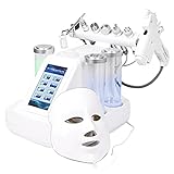 Wasserstoff- und Sauerstoff-Schönheitsinstrument, 7-in-1-Vakuum-Gesichtsreinigungs-Wasser-Sauerstoff-Maschine, saubere Hautpflege, Straffung von Mitessern, Gerät mit Maske 8in1