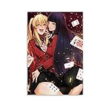 WEILEI Anime-Wandbild Kakegurui-Poster mit Gambler-Motiv, Kunstdruck auf Leinwand, modernes Design, 20 x 30 cm