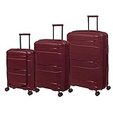 it luggage Momentous 3-teiliges Hardside 8-Rad Erweiterbares Spinner-Set, Deutsch Rot, 3-teiliges Set, It Luggage It Luggage Momentous 3-teiliges Hardside 8-Rad Erweiterbares Spinner-Set