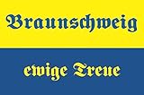 U24 Aufkleber Braunschweig ewige Treue Flagge Fahne 30 x 20 cm Autoaufkleber Sticker