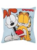 United Labels Garfield Kissen - Odie Plüsch Dekokissen Zierkissen Kopfkissen Sitzkissen Blau 40 x 40
