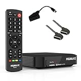 Humax Kabel HD Nano Set mit Scartkabel & -konverter/HDTV Kabelreceiver digital und HDMI Kabel/DVB-C Kabelfernsehen in Full HD (1080p) / digitaler Kabelempfang/schwarz