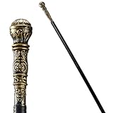 JOYIN Gehstock Eleganter Vintage Requisitenstab, Kleid, Pimp Canes, Kostümzubehör,Gold, 58in(147cm)
