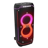 JBL PartyBox Ultimate – Kraftvoller Lautsprecher mit Bluetooth und WiFi Pro Sound mit Lichteffekten – Wasserfest und mit Rädern zum einfachen Transport – Schwarz