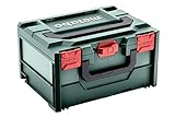 Metabo Werkzeugkoffer leer Metabox 215 (Koffer aus ABS, ohne Werkzeug, stapelbar, robust und bruchsicher, 396x296x215 mm, Volumen 18.3 l) 626887000, Schwarz