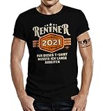 Geschenk T-Shirt zur Rente und zum Ruhestand: Rentner 2021 4XL