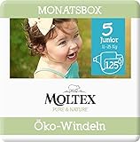 Moltex Pure & Nature Öko Windeln Größe 5 Junior (13-18 kg) Monatsbox - 125 Bio Windeln