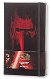 Moleskine Star Wars Limited Edition Notizbuch (Liniertes Notizbuch mit Kylo Ren Motiv, Hardcover, Großformat 13 x 21 cm) 240 Seiten, schwarz