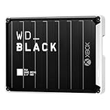 WD_BLACK P10 Game Drive for Xbox 4 TB (1 Monat Xbox Game Pass Ultimate, Übertragungsgeschwindigkeiten bis 130 MB/s, für Xbox) Schwarz mit weißem R