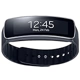 'Samsung Gear Fit Smartwatch (Touchscreen 1.84 Super AMOLED, 60 Stunden Akkulaufzeit), Schwarz