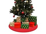 Primaflor - Ideen in Textil Weihnachtsbaum-Unterlage REVExpo Rund - Rot, Durchmesser 100cm, Event-Teppich, Stehtisch-Unterleger
