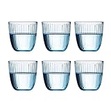FEIYIYANG Trinkgläser Glas 6 stücke Trinkgläser Haushalt Glasbecher Küche Glas Glas Set Bunte Wasserbrille Ideal for Wasser, Saft, Bier, Cocktail Wassergläser (Color : A)