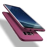 X-level Samusung Galaxy S8 Hülle, [Guadian Serie] Soft Flex Silikon [Weinrot] Premium TPU Echtes Telefongefühl Handyhülle Schutzhülle für Samsung Galaxy S8 5,8 Zoll Case Cover