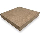ZUSCHNITTPROFI.DE® Massivholzplatte aus Eiche (30 x 30 x 2,8 cm) – Eichenplatte, handgefertigte Holzscheibe aus glatt gehobeltem Eichenholz – DIY Holz für verschiedene Bau-Projek
