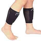 HZDyg Football Shin Guards,Soccer Shin Pads and Sock Sleeves,Padded Football Equipment Ankle Protection to Prevent Injuries for Adults, Youths, Children (L)