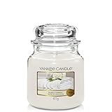 Yankee Candle Duftkerze im Glas (mittelgroß) | Fluffy Towels | Brenndauer bis zu 75 S