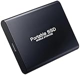16 TB Externe Festplatte Portable SSD USB 3.1 USB-C Externe Solid State Drive für Gaming/Studenten/Professionals-3 Years Warranty (16 TB, Schwarz)