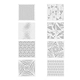 Wiederverwendbare Mandala-Malschablonen Geometrie DIY Kunst Home Dekoration Zeichnen Vorlagen auf Holz Möbel Stoff Leinwand 8X