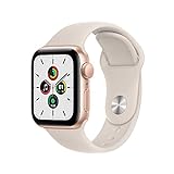 2021 Apple Watch SE (GPS, 40mm) - Aluminiumgehäuse Gold, Sportarmband Sternenlicht - Regular