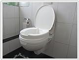 Toilettensitzerhöher 10 cm mit Deckel Relaxon Basic - Toilettensitz Toilettensitzerhöhung Wcstuhl