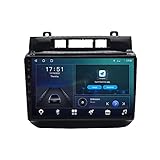 Android 10 Autoradio für VW Volkswagen Touareg 2011-2017 9 Zoll Touchscreen Auto Radio mit Navi Navigation Bluetooth Radio MirrorLink RDS WiFi mirrorlink Dual USB Lenkradsteuerung