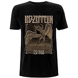 Led Zeppelin Faded Falling T-Shirt schwarz XL