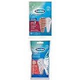 DenTek Zahnhygiene Bundle 2 - Jeweils eine Packung der Easy Brush ISO 2 für enge Zahnzwischenräume und eine Packung der Complete Clean Zahnseidesticks - 1x 12 IDBs + 1x 40 Zahnseidesticks
